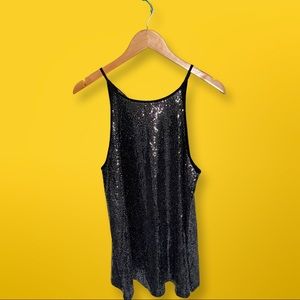 Torrid Silver/black high cut tank top